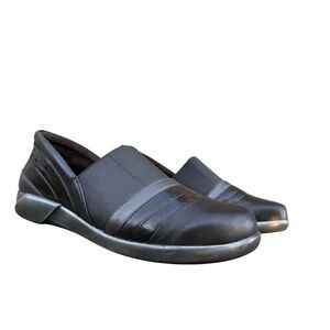 Naot Women's Nina Black Leather Slip On Shoes Size 6 Casual
